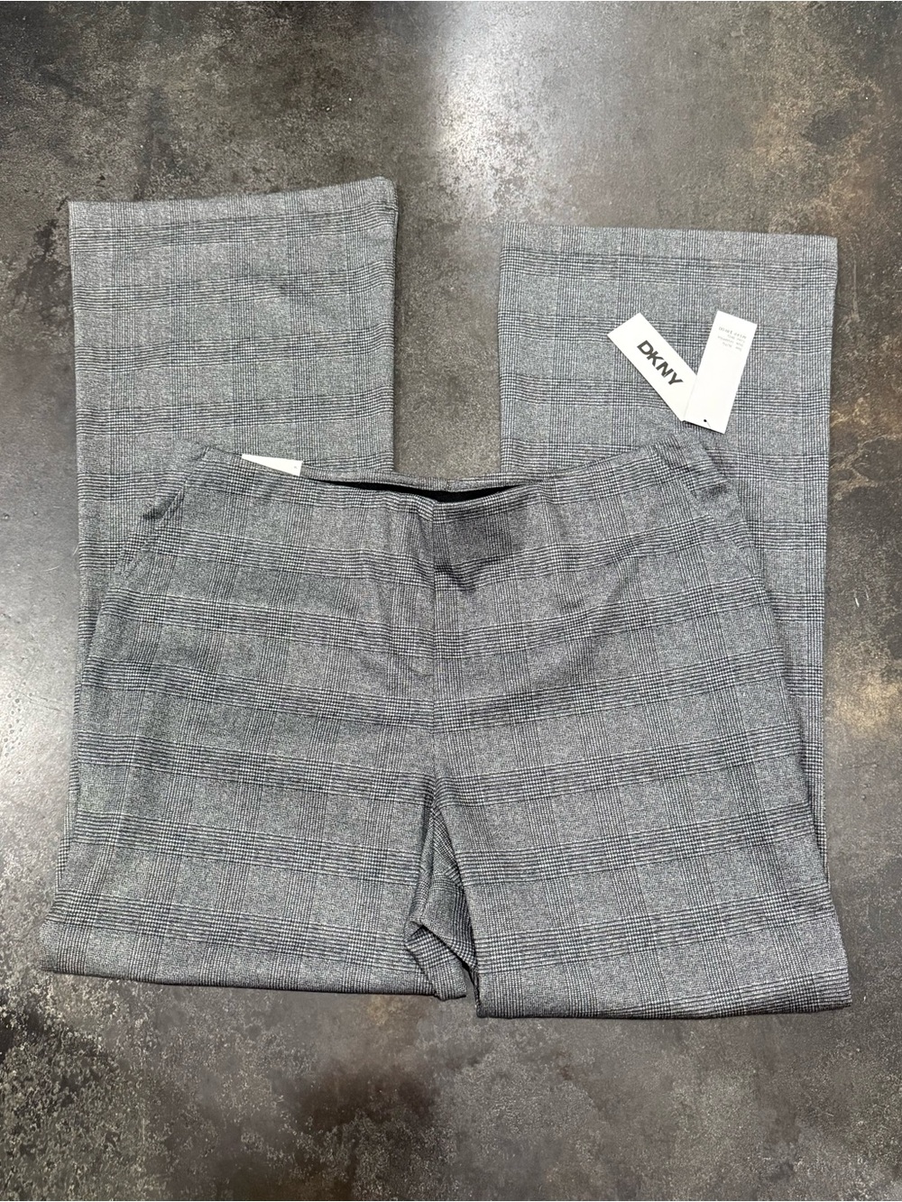 DKNY women's gray plaid dress pants